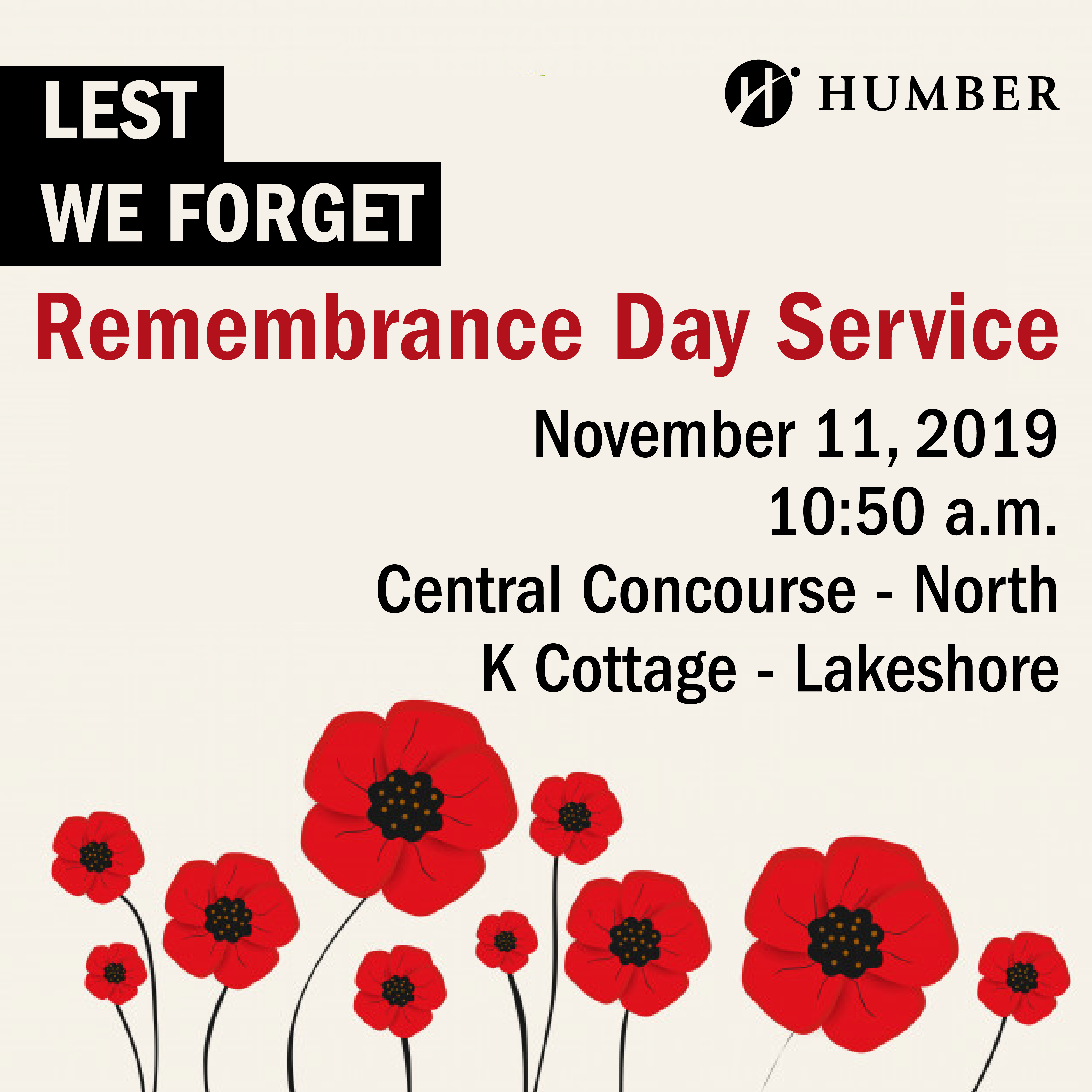 Remembrance Day Ceremonies Humber Communiqué